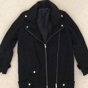 Zara oversized biker jacket